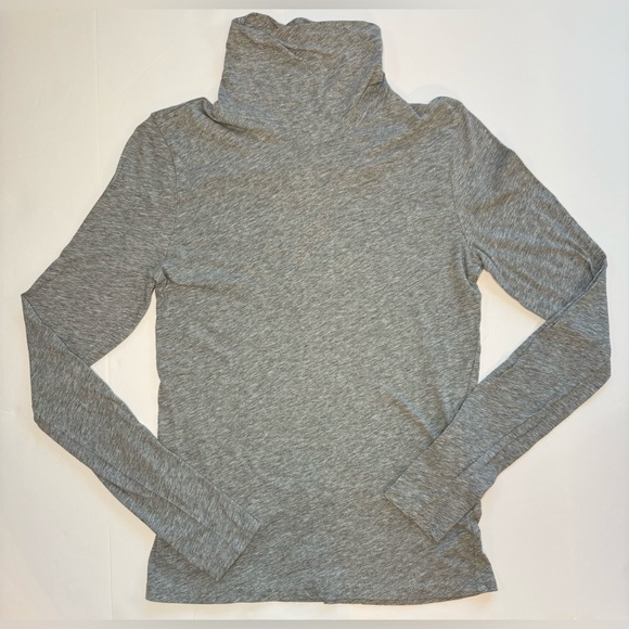 J. Crew Sweaters - J. Crew Feather Jersey Turtleneck Steel Gray Heather Size S